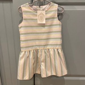 The Beaufort bonnet company rainbow stripped romper